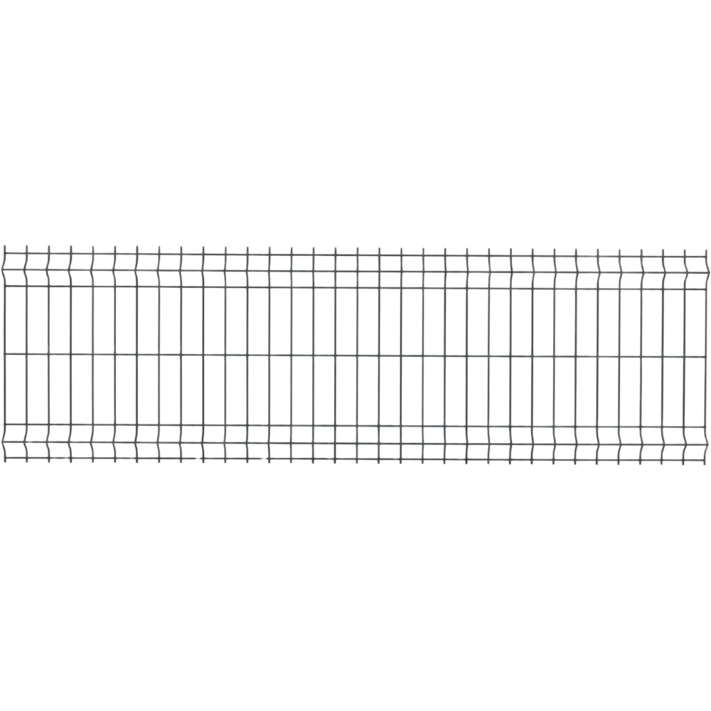 Panou de gard bordurat DIAL, 63 x 201 x 62.5 cm, 4.2 mm, gri