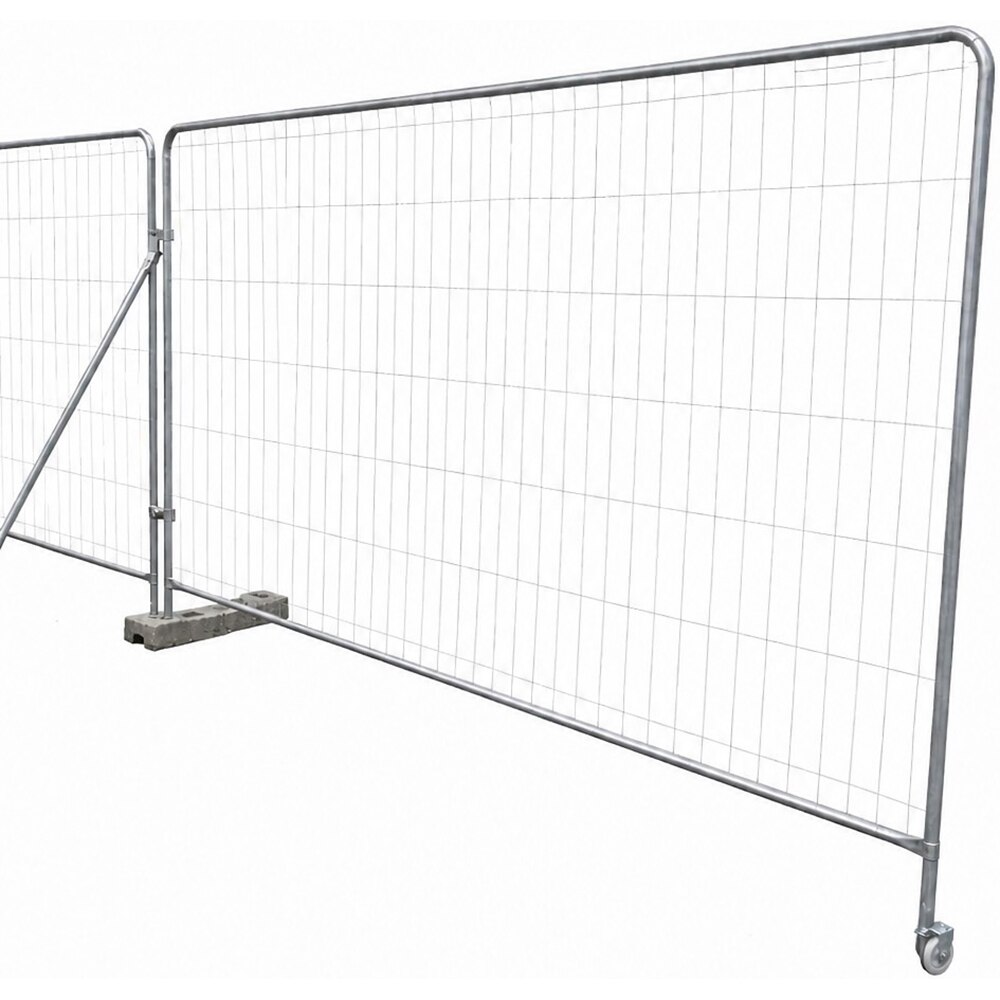 Panou gard temporar Dial, 325 x 200 cm, zinc