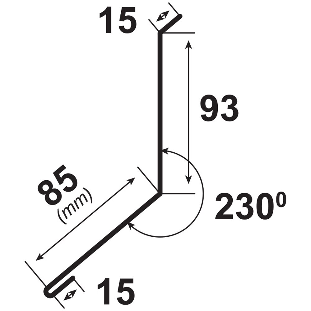 Bordura la perete BILKA, zincat, 2000 x 208 mm x 0.4 mm