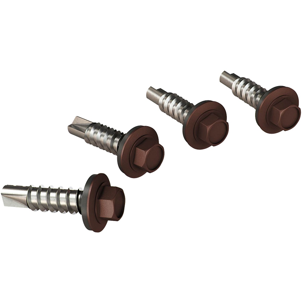Surub autoforant hexagonal BILKA, 4.8 x 20mm, otel, 250buc, maro