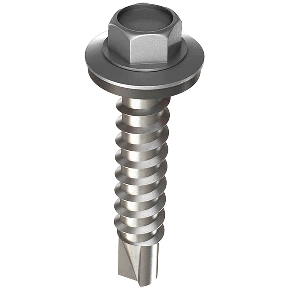 Surub autoforant hexagonal BILKA, 4.8 x 35mm, otel, 250buc, argintiu