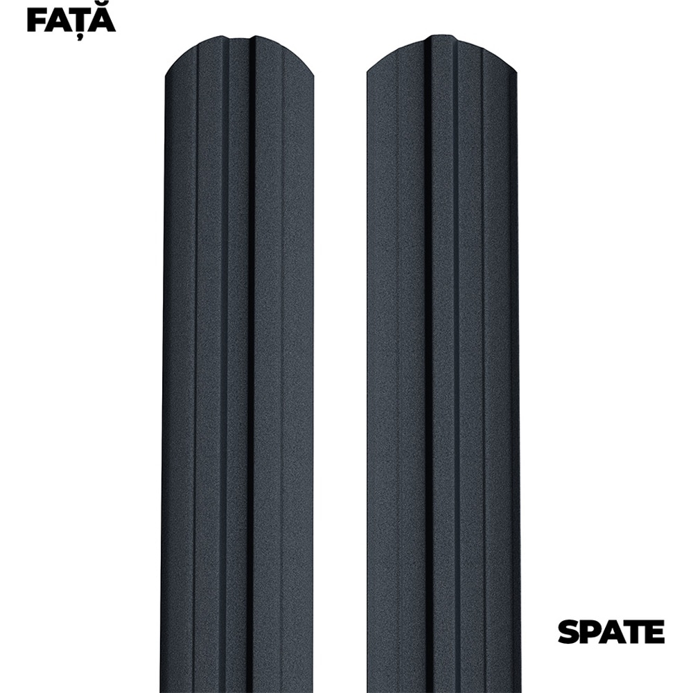 Sipca gard BILKA Berna, 0.40 mm 1.50 ml, metal, gri dublu vopsit mat