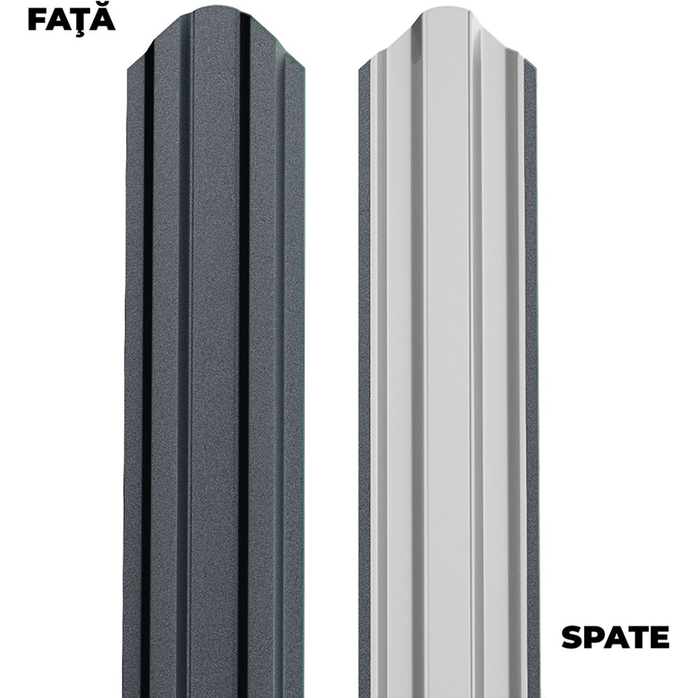 Sipca gard BILKA Oslo, 0.40 mm 1.75 ml, metal, gri mat