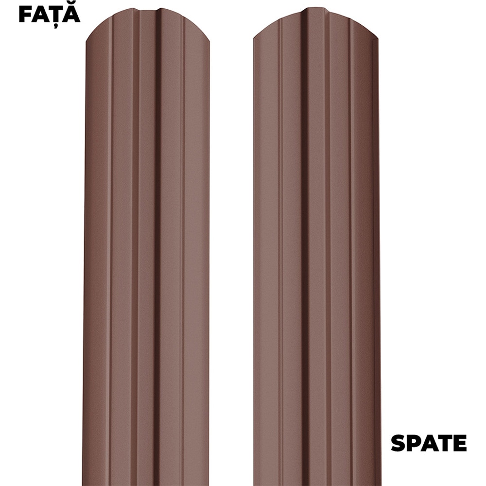 Sipca gard BILKA Berna, 0.40 mm 1.75 ml, metal, maro dublu vopsit mat