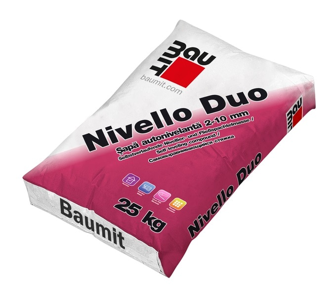 Sapa autonivelanta, 25 kg  Nivello Duo Baumit