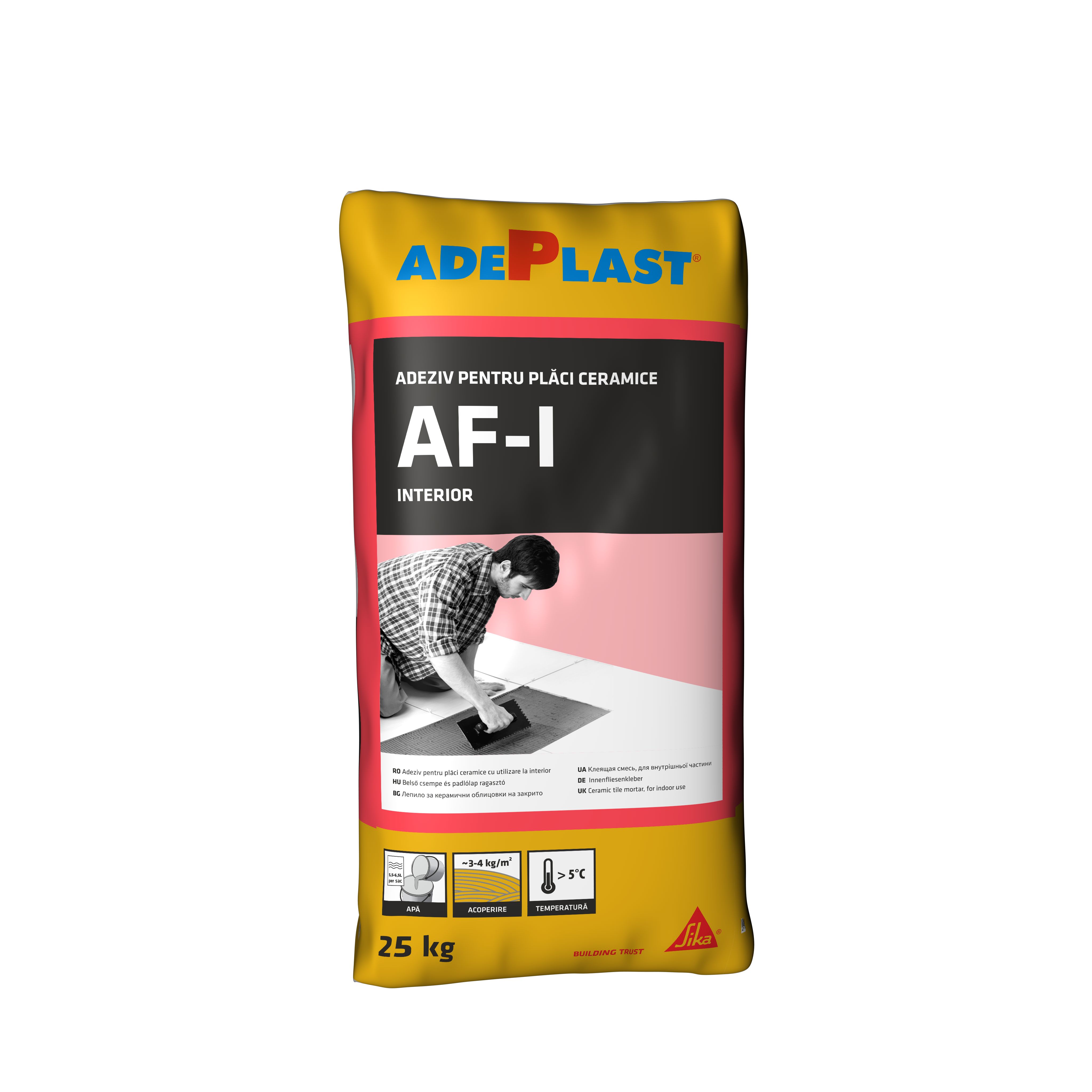 Adeziv pentru interior, gri, 25 kg  Adeplast AF-I