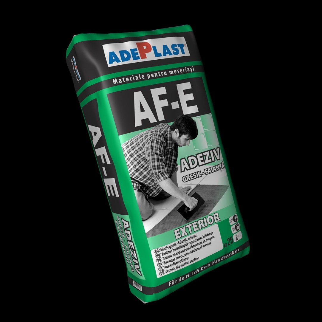 Adeziv pentru exterior, gri, 25 kg  Adeplast AF-E