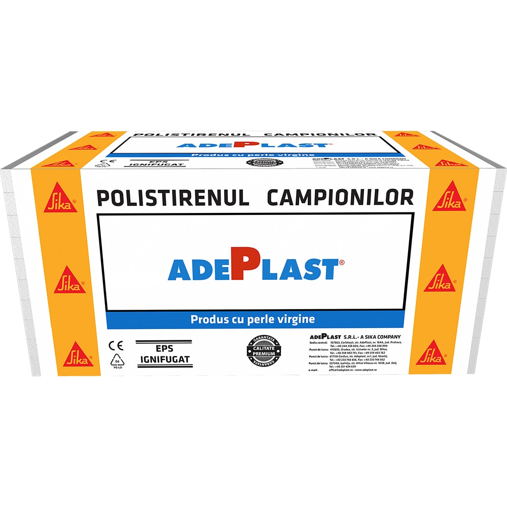 Polistiren expandat ADEPLAST EPS 80+, 10 cm, 2.5 mp