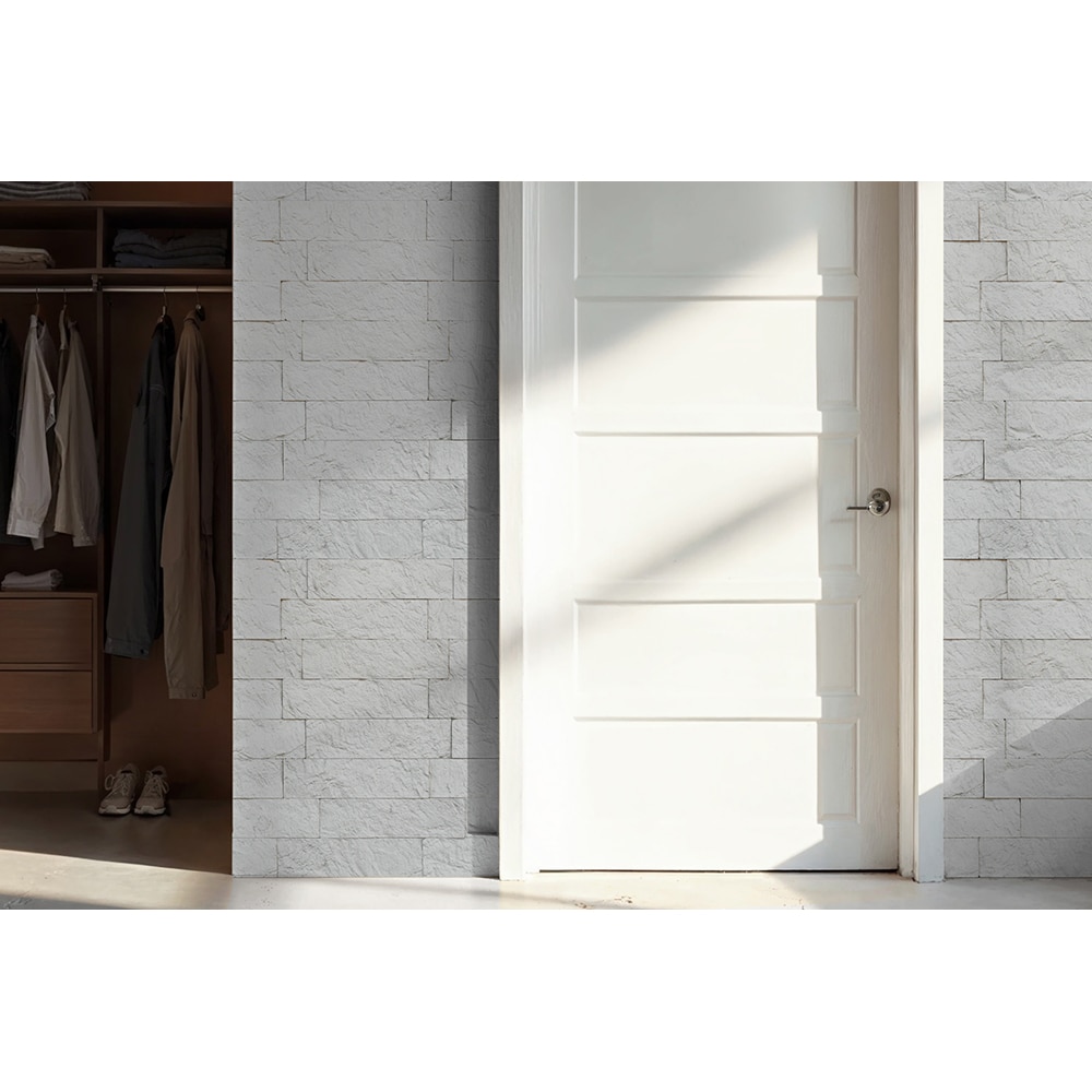 Piatra decor MODULO, 37 x 10 cm, 0.72 mp, beton, alb