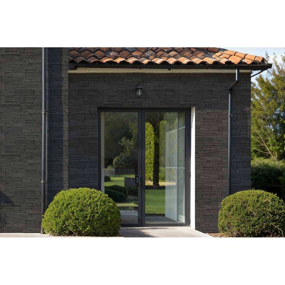 Piatra decor MODULO, 35 x 11 cm, 0.583 mp, beton, negru