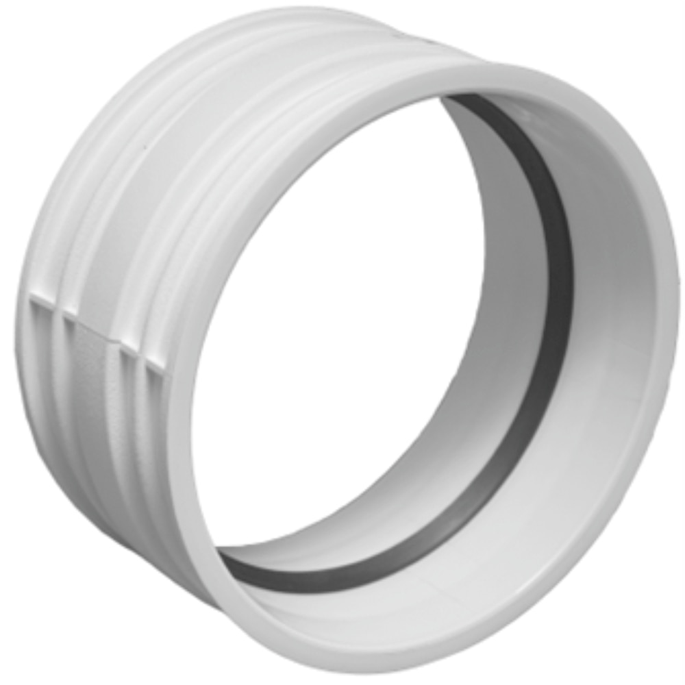 Piesa trecere camin VALROM, PVC - beton, 315 x 240mm, alb
