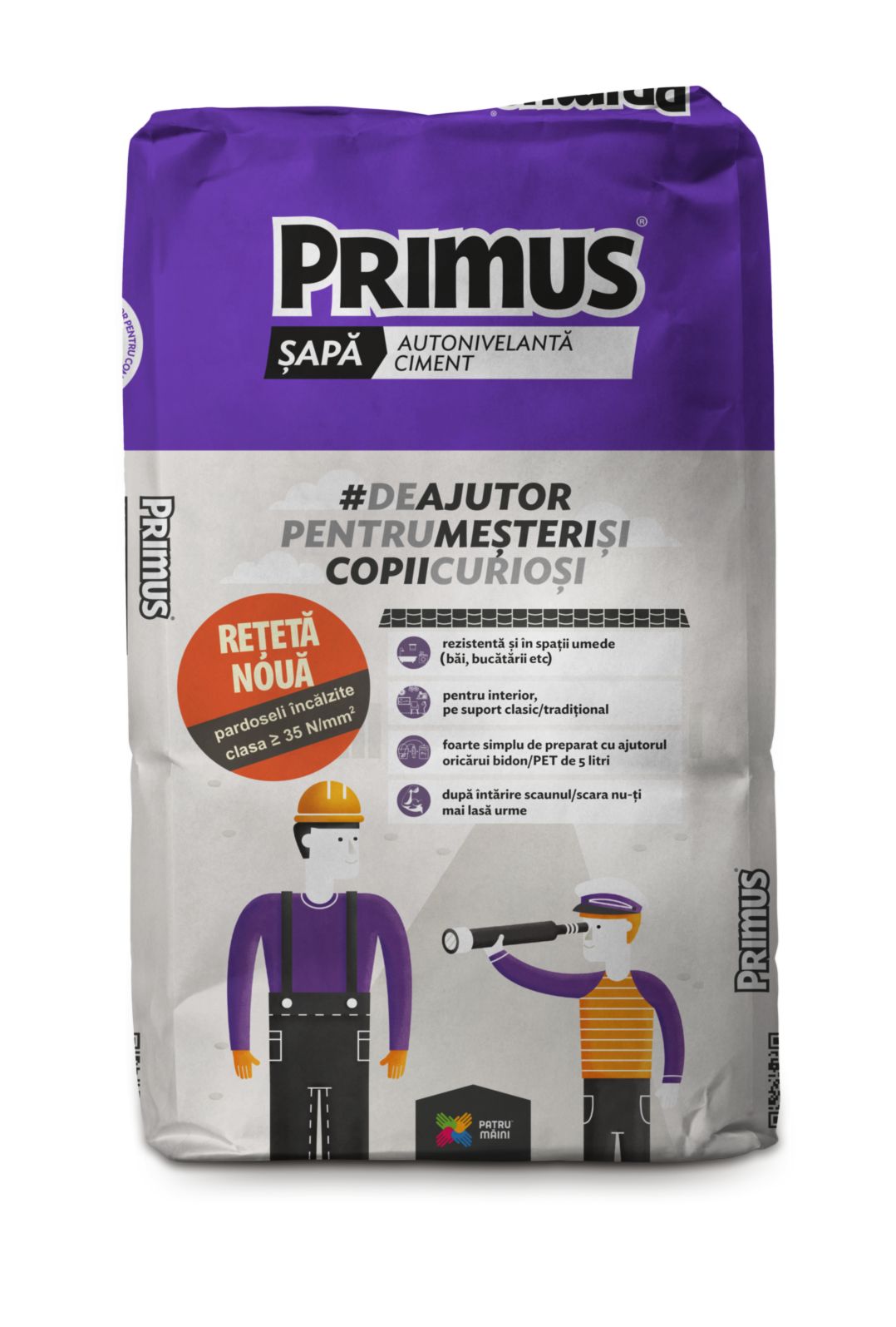 Sapa autonivelanta ciment, 25 kg  Primus