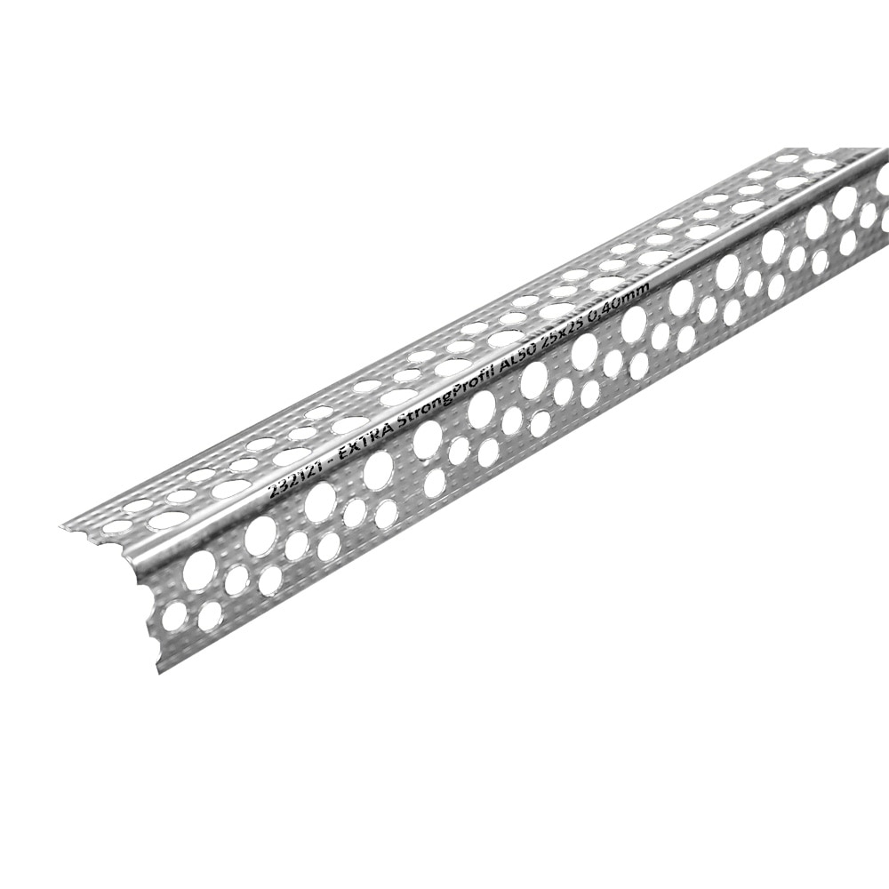 Profil de colt, 25 x 25 x 0.4 mm, 2.5 m, aluminiu