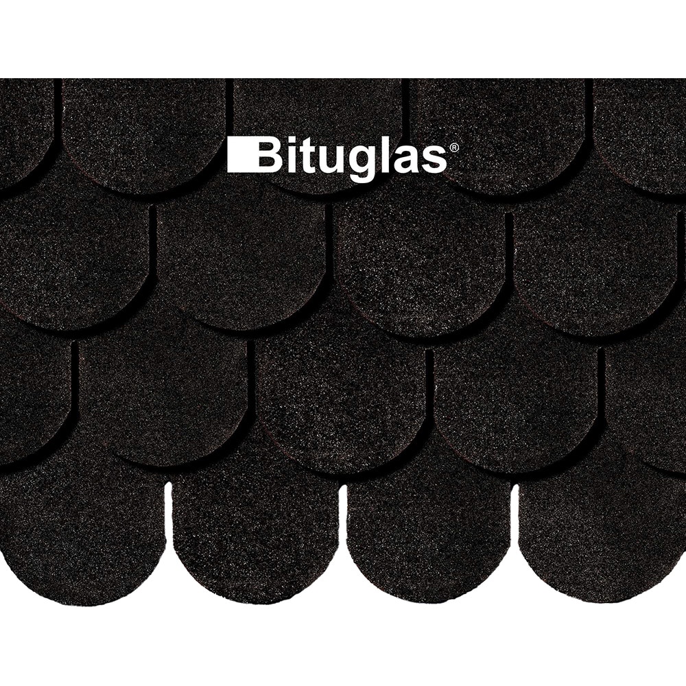 Sindrila bituminoasa model solzi BituGlasShingles Beta, 100 x 32 x 0.25 cm, 2.9 mp, negru, 20 buc