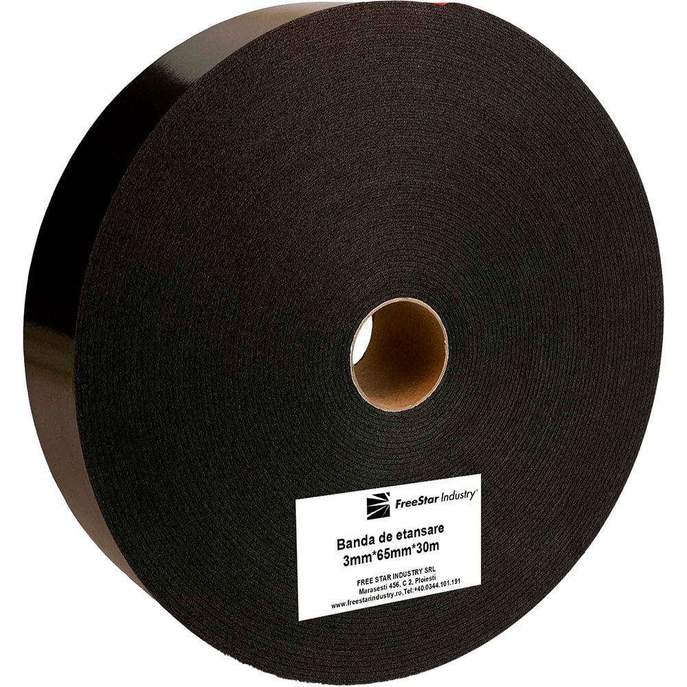 Banda etansare profile FREE STAR, 3 m x 65 mm, negru
