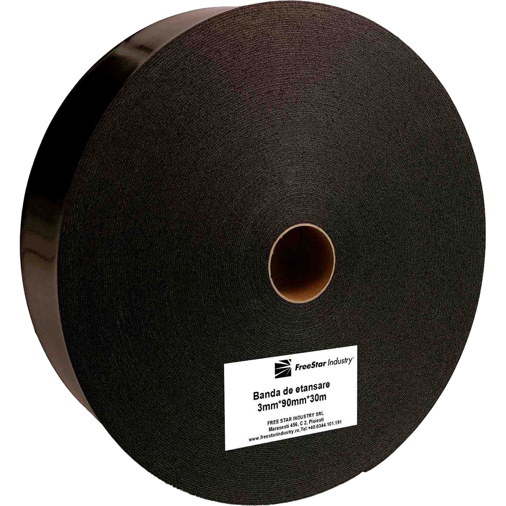 Banda etansare profile FREE STAR, 3 m x 90 mm, negru