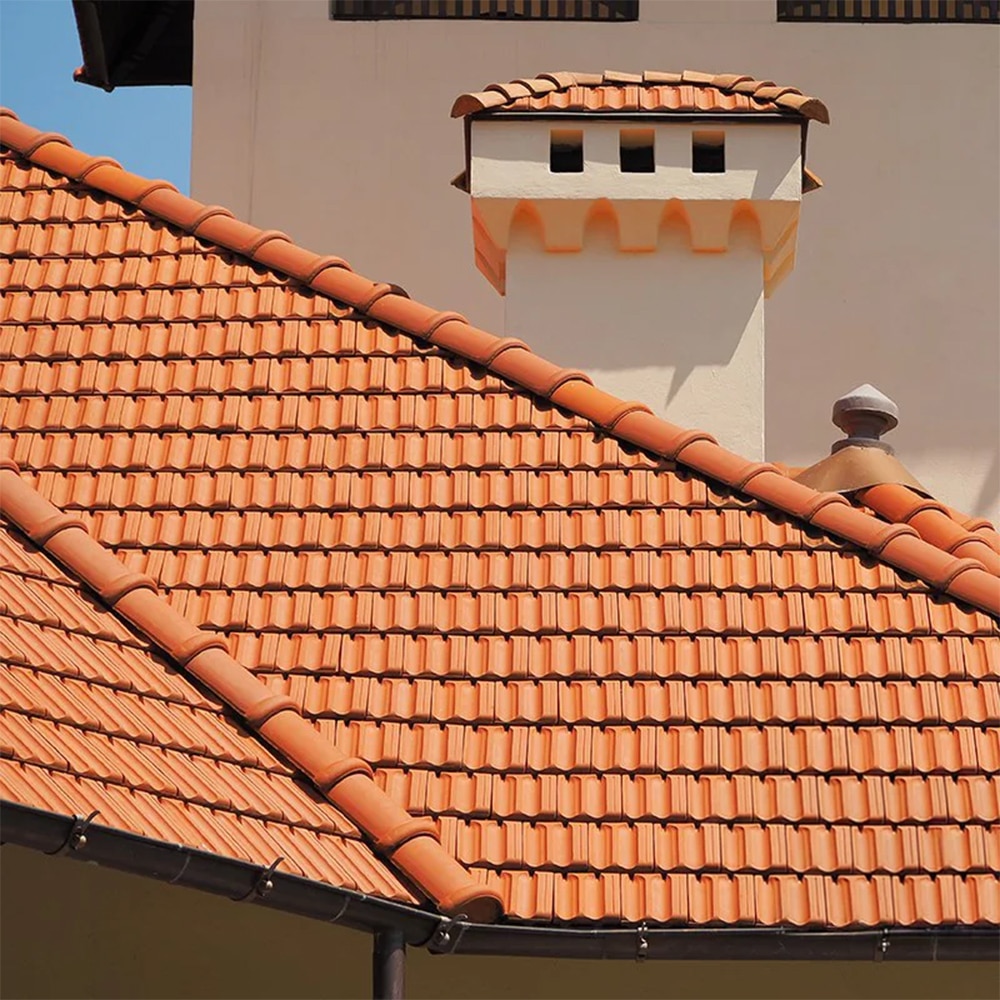 Tigla ceramica 1/1 LEIER Marsilia, 39 x 24 cm, caramiziu, RAL 8004