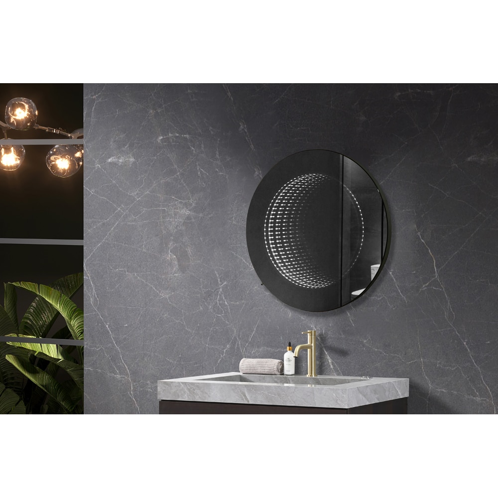 Oglinda baie BELFORM Atlantis, 60 x 4 x 60 cm, iluminare LED