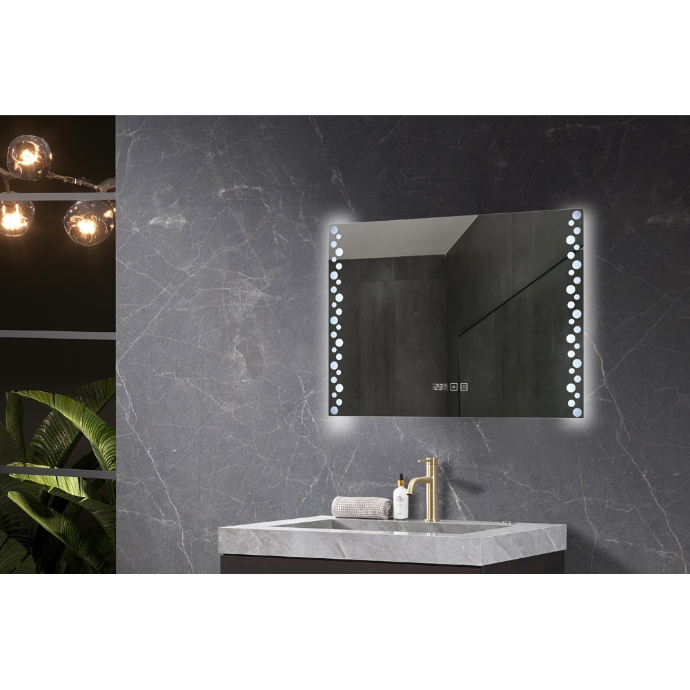 Oglinda baie BELFORM Atlantis, 80 x 4 x 60 cm, iluminare LED, senzor touch