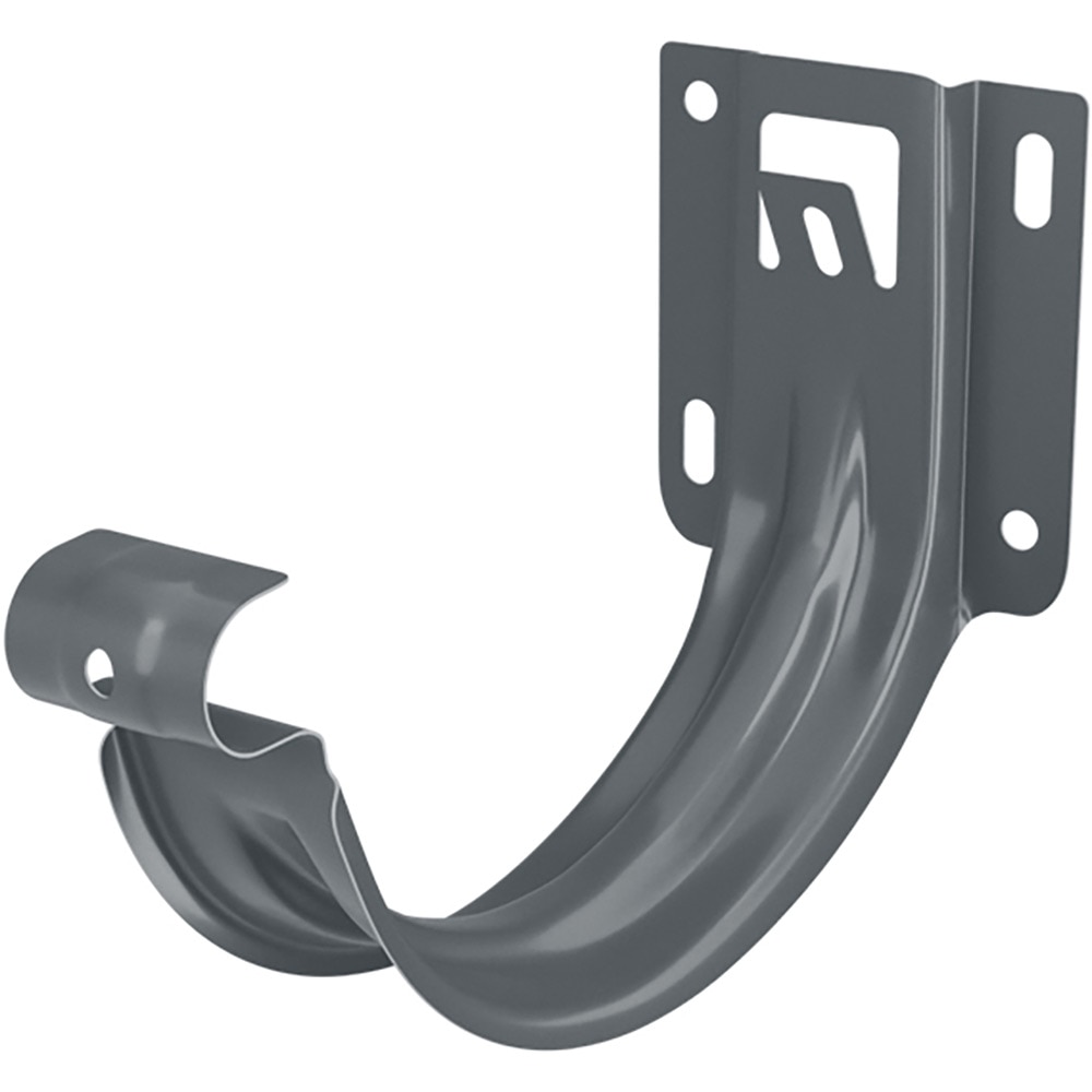 Carlig aplicat WETTERBEST, 125 mm, metal prevopsit, gri RAL 7016