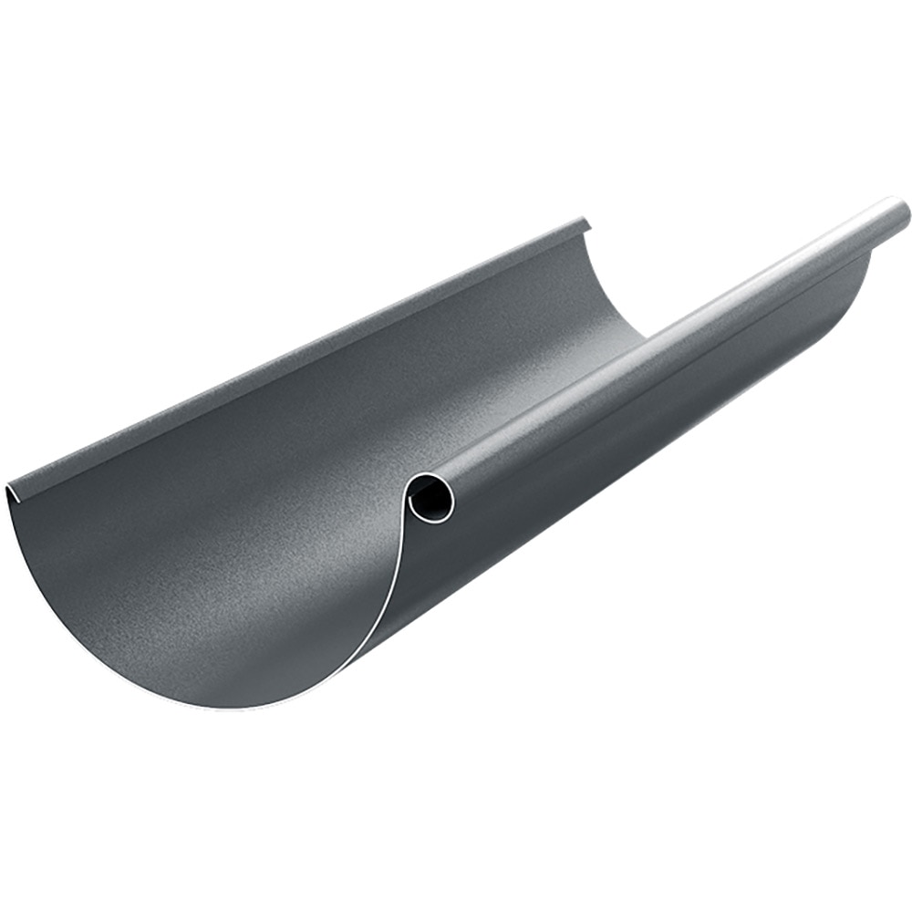 Jgheab WETTERBEST, 125 mm x 3 m, metal prevopsit, gri RAL 7016