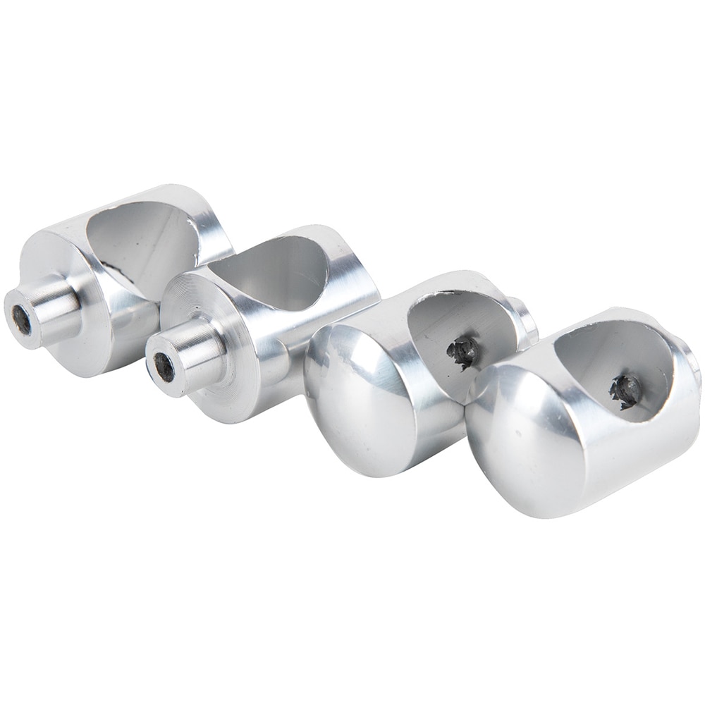Set element pentru fixarea tijei D16 mm pe stalpul D40 mm, aluminiu