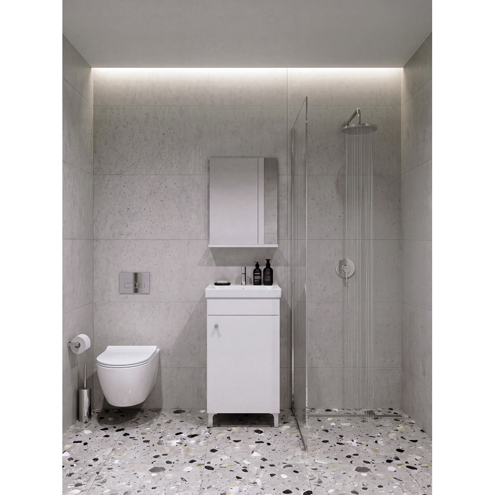 Set masca si lavoar SAVINI DUE Jade, 40 cm, alb