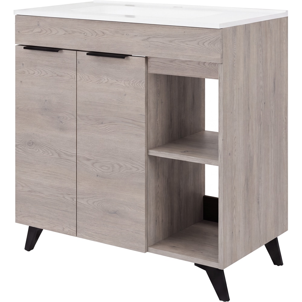 Set masca si lavoar SAVINI DUE Vano, 80 cm, gri