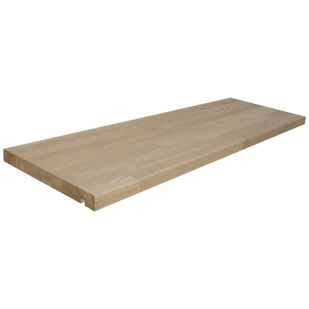 Treapta stejar, cu canal contratreapta, 900 x 280 x 28 mm, natur