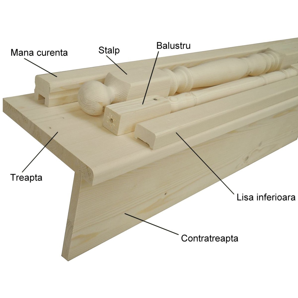 Contratreapta brad, 900 x 200 x 20 mm, natur