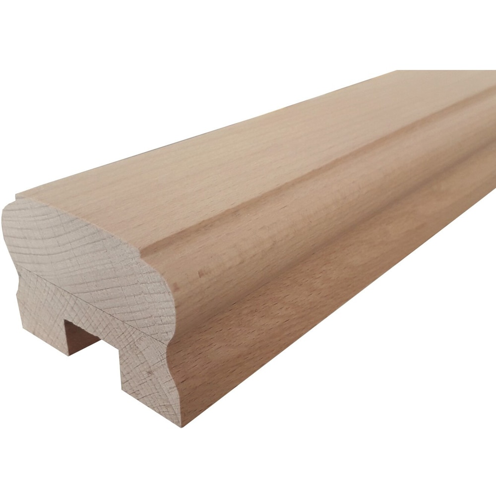 Mana curenta fag, cu canal, 2000 x 50 x 50 mm, natur