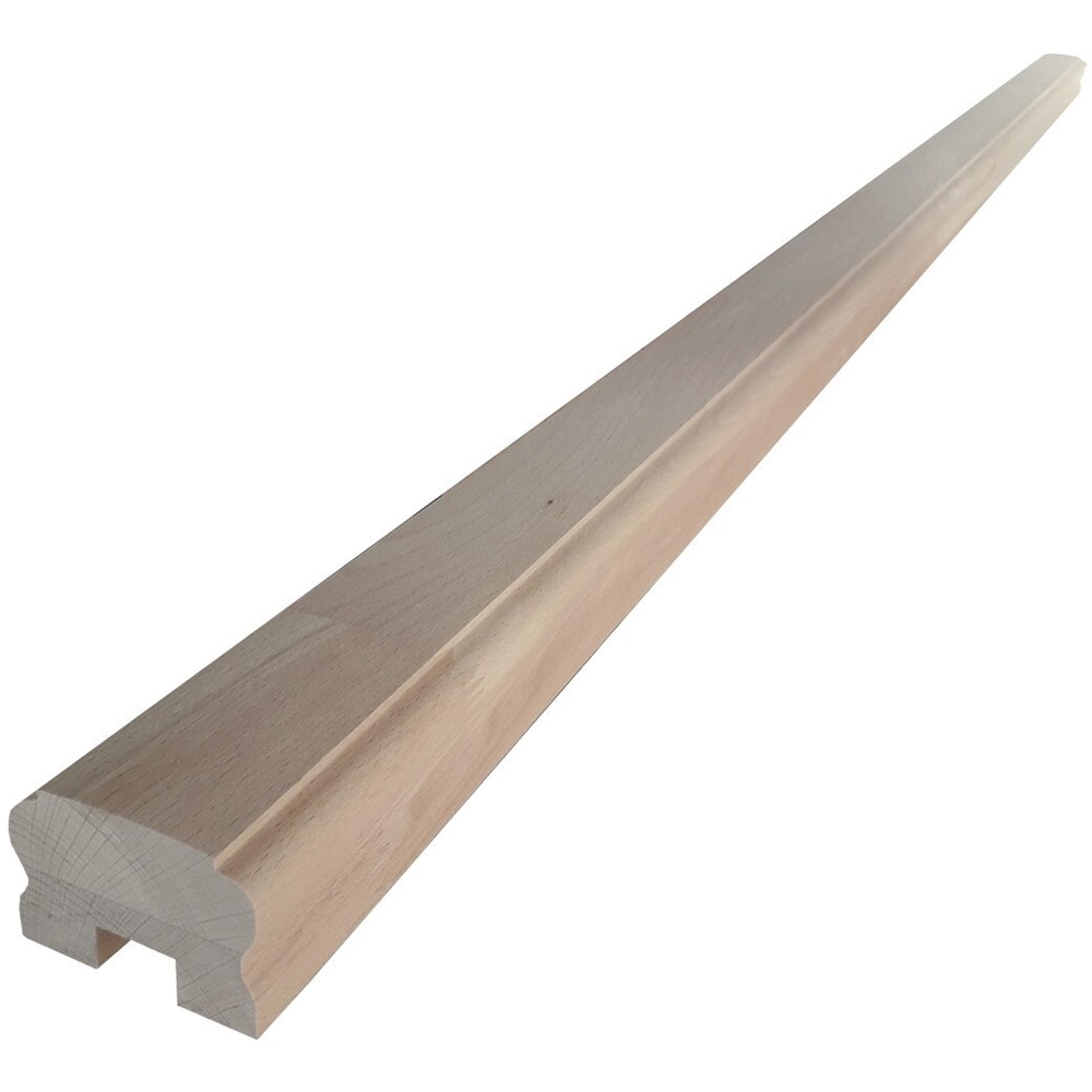 Mana curenta fag, cu canal, 2000 x 50 x 50 mm, natur