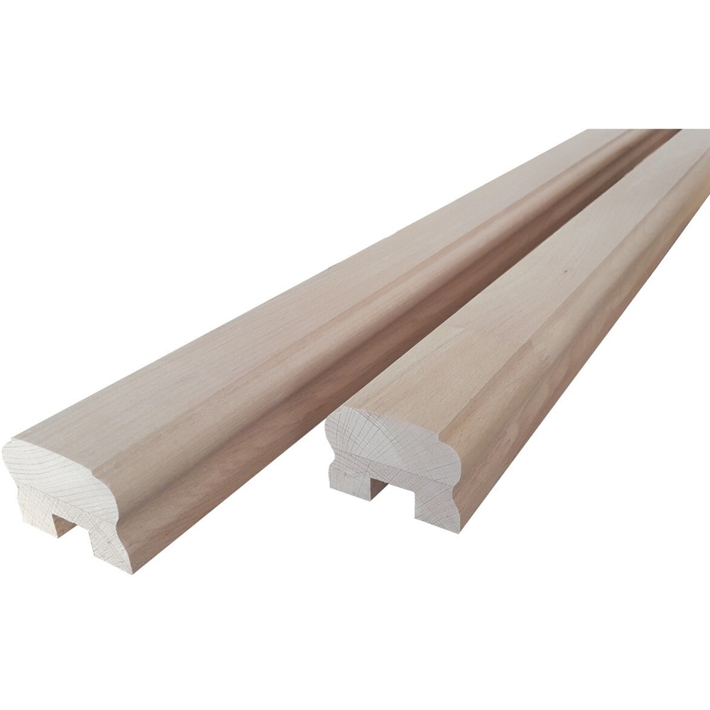 Mana curenta fag, cu canal, 2000 x 50 x 50 mm, natur