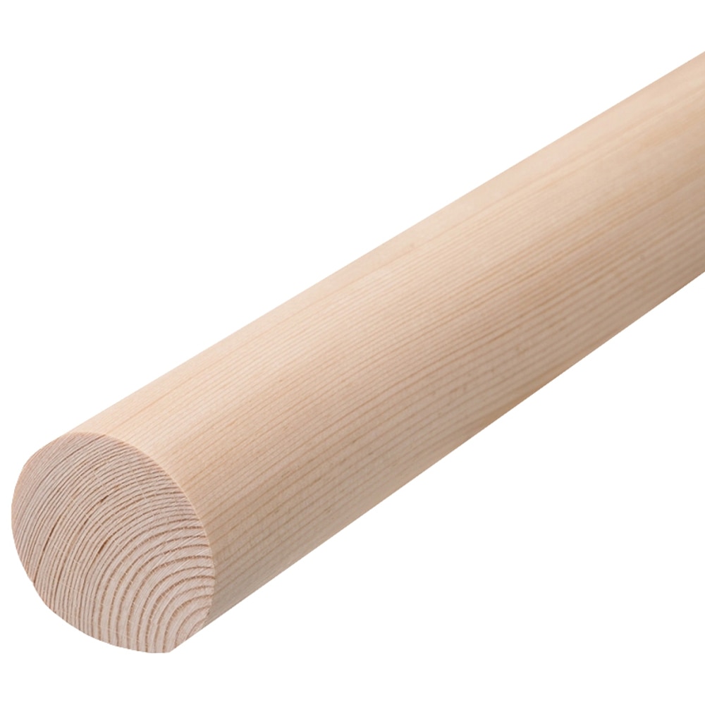 Mana curenta rotunda, brad, 1500 x 50 x 50 mm, natur