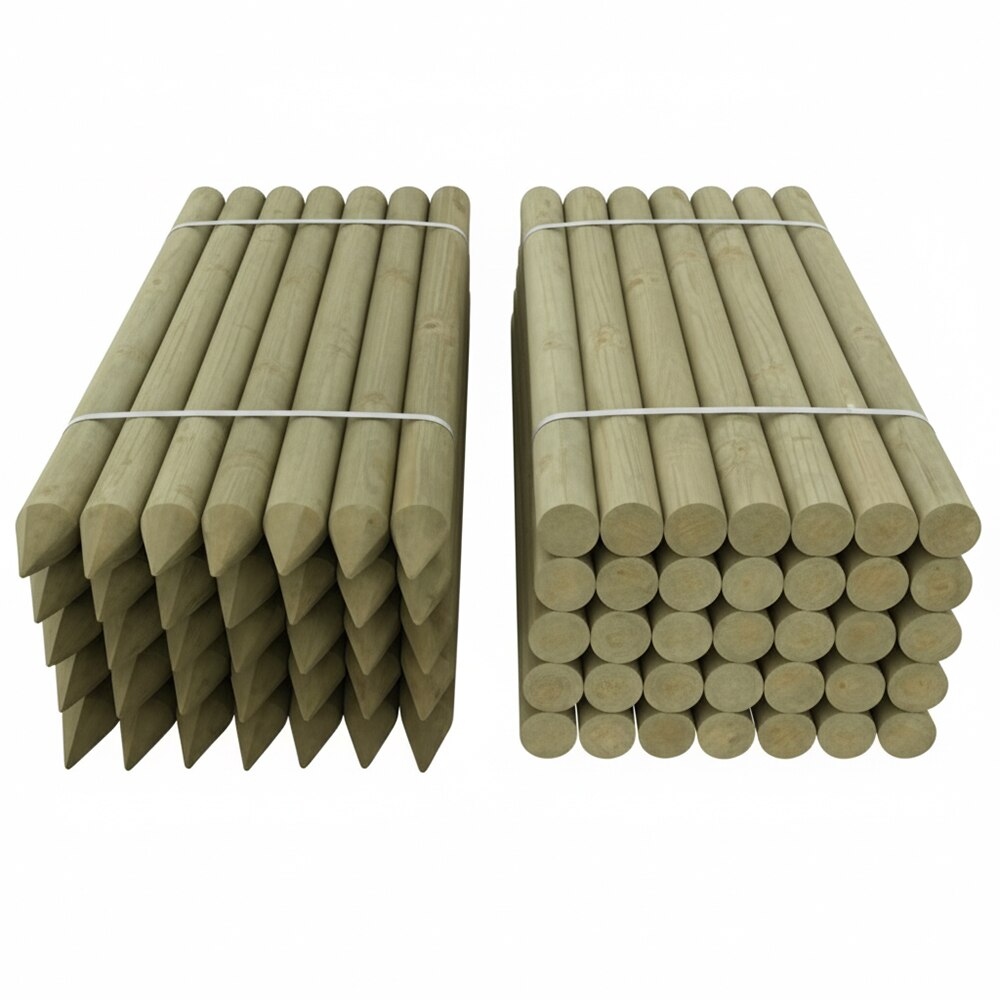Stalp gradina, lemn tratat, 80 x 1000 mm
