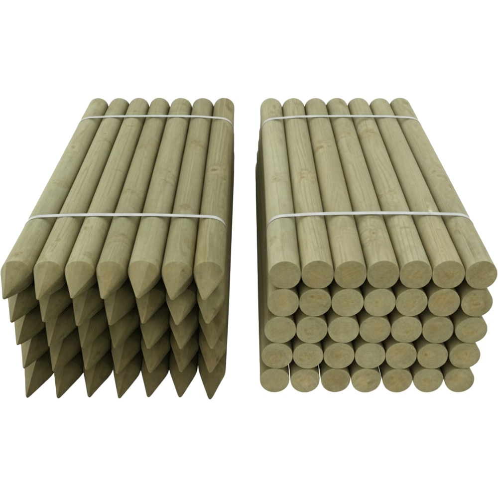 Stalp gradina tratat, 80 x 1500 mm, lemn, maro 