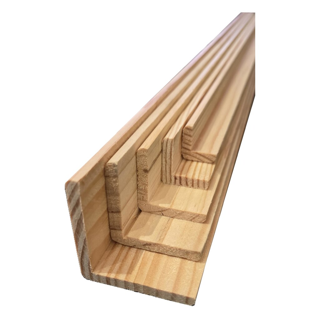 Coltar exterior PRO MOBILA L, lemn rasinoase, 2.4 m, 40 x 5 mm, natur