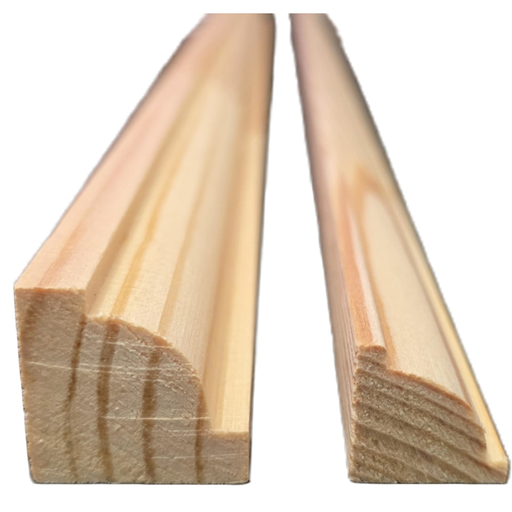 Coltar interior PRO MOBILA Convex, lemn rasinoase, 2.4 m, 18 x 18 mm, natur
