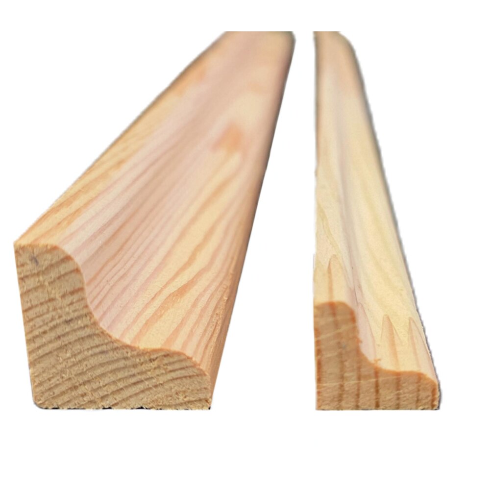 Coltar interior PRO MOBILA Concav, lemn rasinoase, 2.4 m, 25 x 25 mm, natur