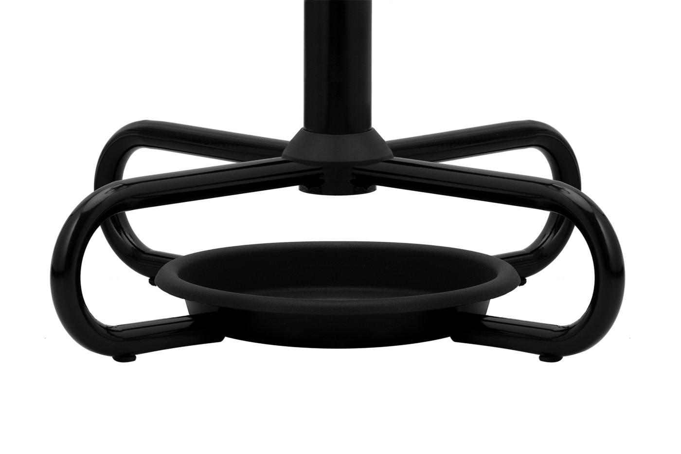 Cuier negru metalic tip pom, 175 x 57 x 33 cm