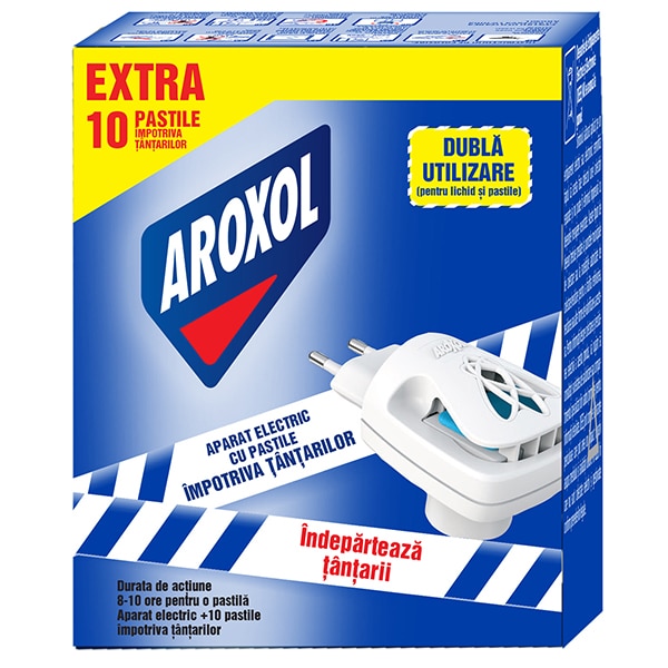 Aparat electric anti-tantari AROXOL + 10 pastile