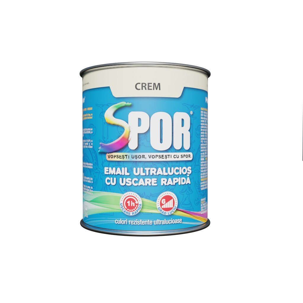 Email uscare rapida, interior/exterior, culoare crem, 2.5 L • Policolor Spor