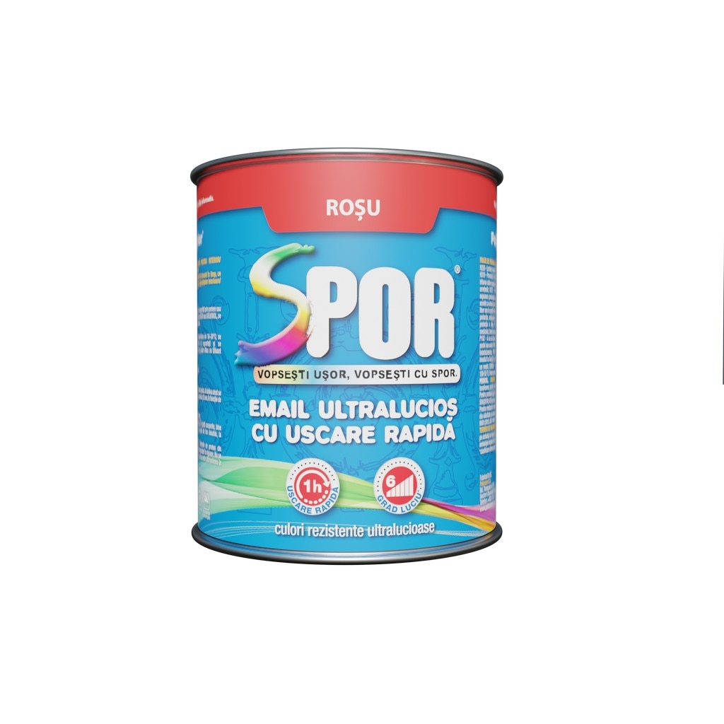 Email, interior/exterior, culoare rosu, 2.5 L • Policolor Spor