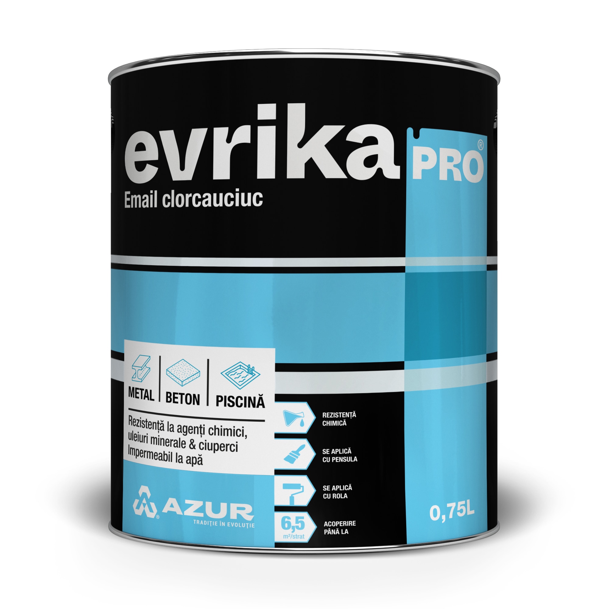 Email clorcauciuc, bleu, 0.75 l • Azur