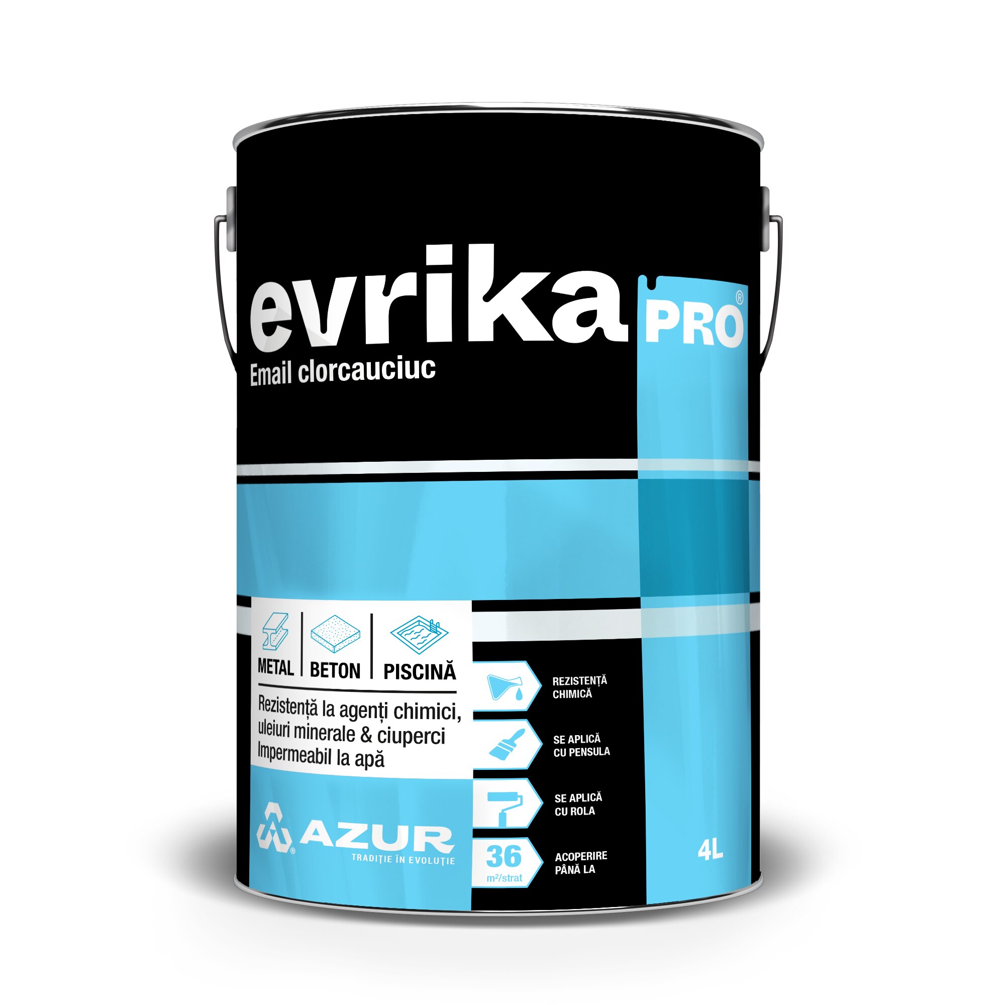 Email clorcauciuc, bleu, 4 l • Azur