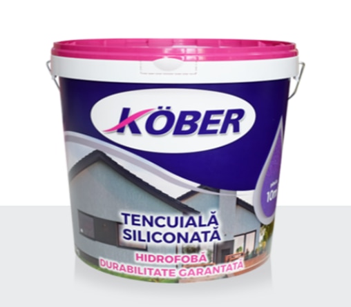 Tencuiala siliconata, 25Kg, fildes  Kober