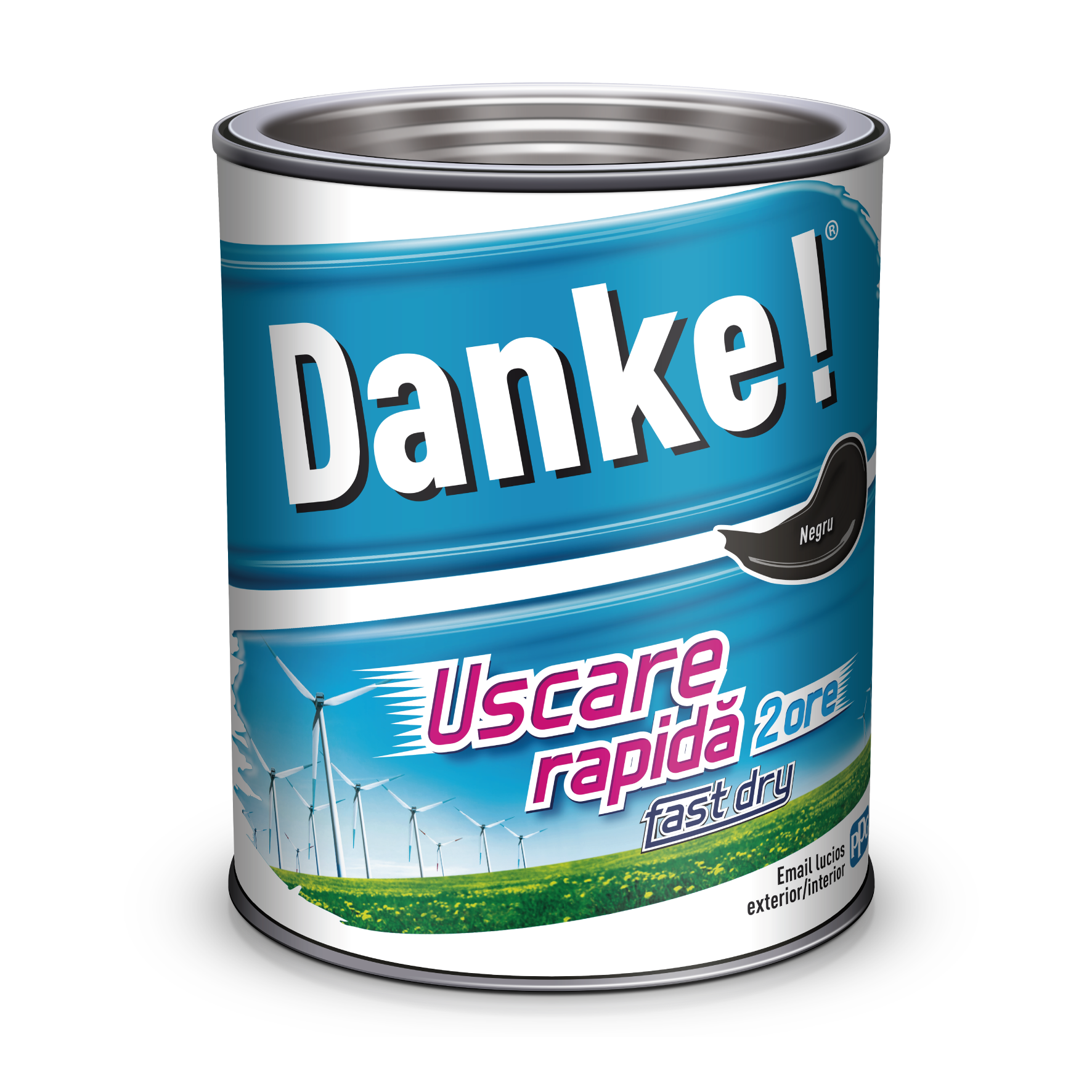 Email uscare rapida, exterior, culoare negru, 0.75 L  Danke