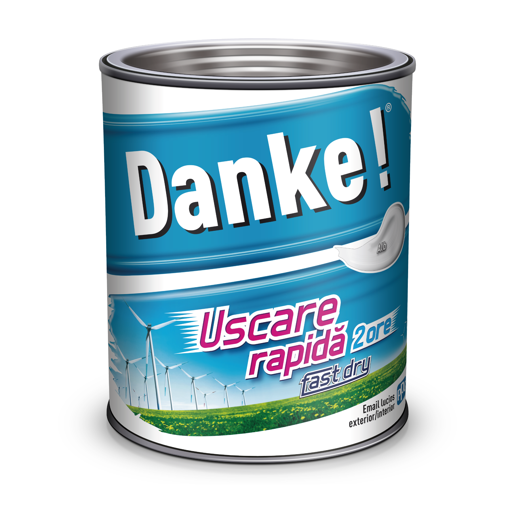 Email uscare rapida, exterior, culoare alb, 0.75 L  Danke