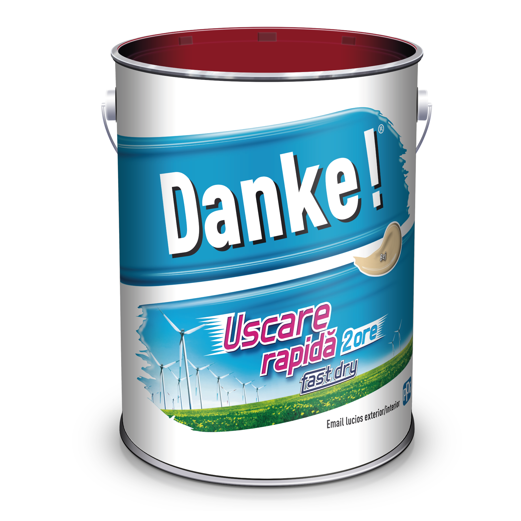 Email uscare rapida, exterior, culoare bej, 4 L  Danke