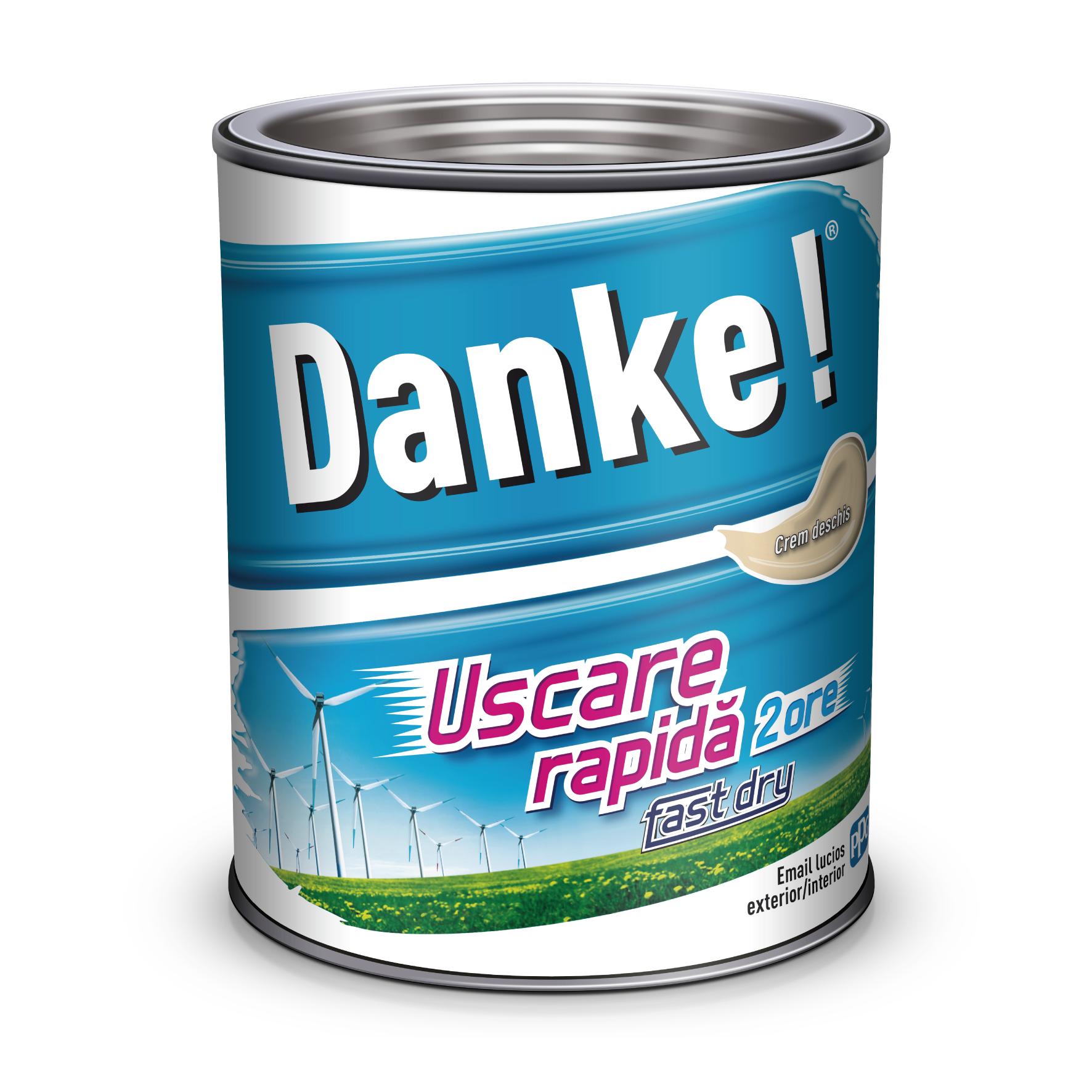 Email uscare rapida, exterior, culoare crem, 0.75 L  Danke